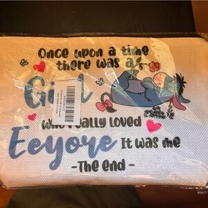 Disney Eeyore Canvas Pouch - Pink and Blue